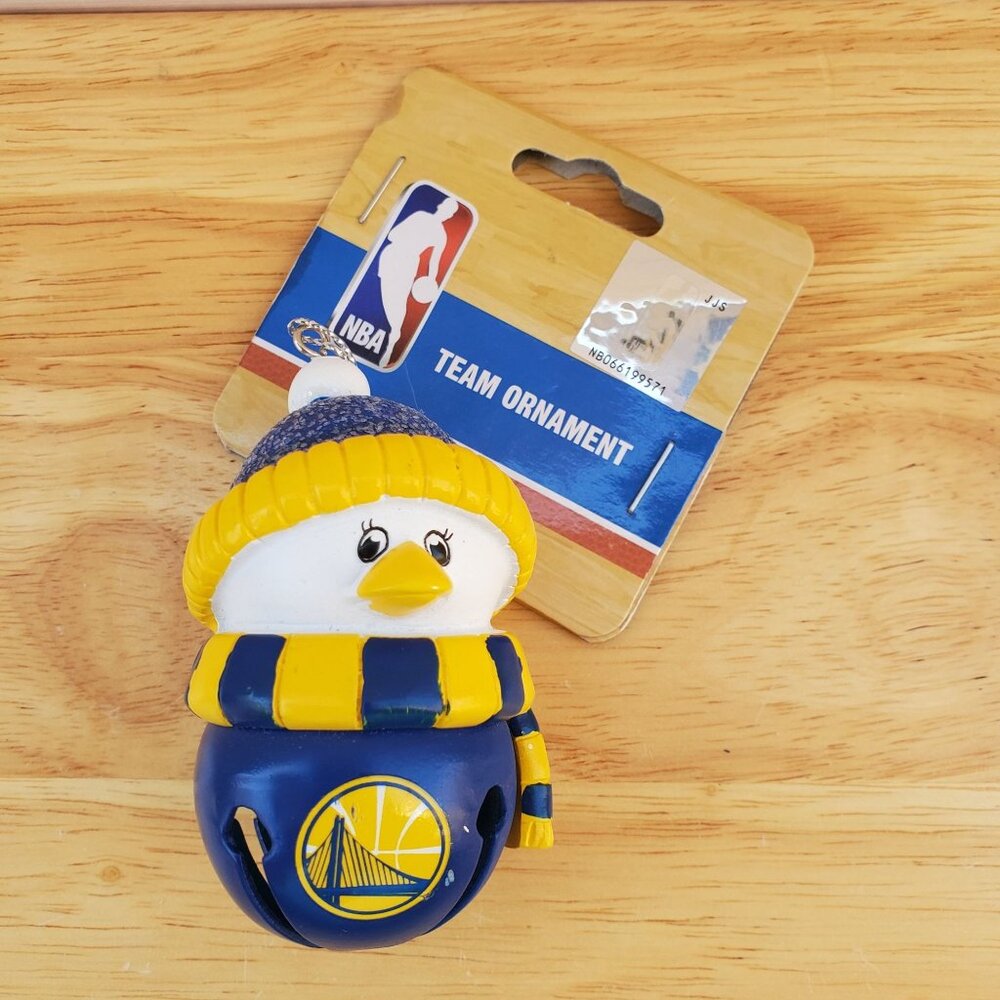 Golden State Warriors Snowman Penguin Christmas Ornament NBA Team Decoration